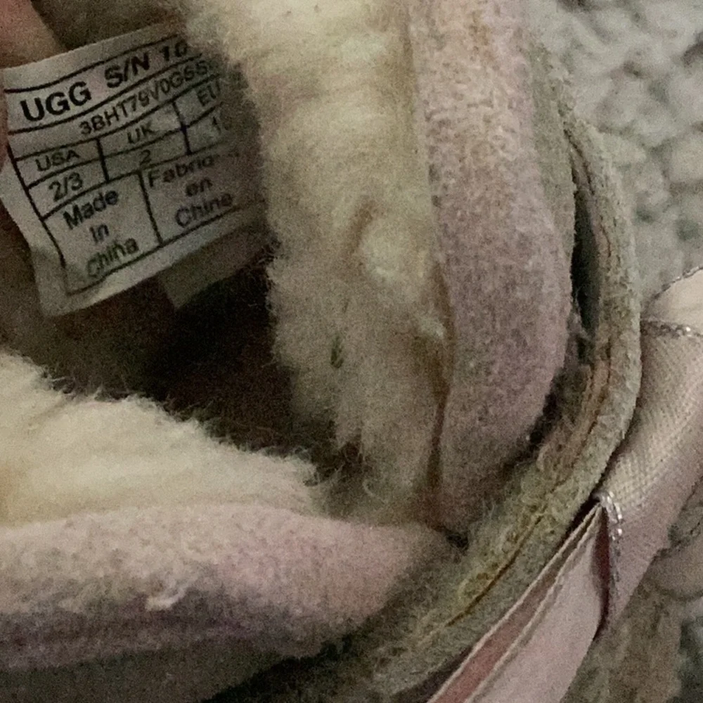 Adorable Pink and Tan Infant Ugg Jesse Booties